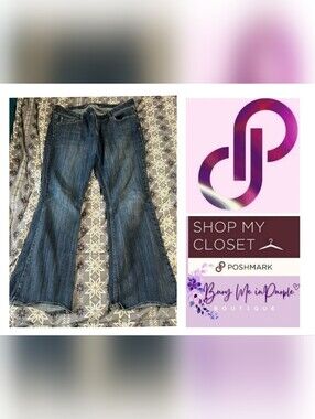 Classic Women's Bootcut Jeans - Dark Blue